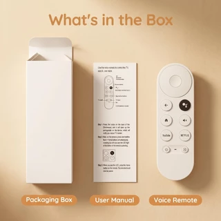 Controle Remoto de Voz para Google TV Chromecast 4K HD Bluetooth Controlador Inteligente G9N9N