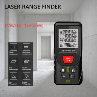 Medidor De Distância A Laser 50-200M, Ferramenta De Medição Digital Com Funções, Área E Volume