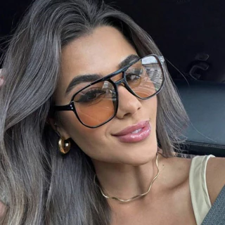 3 Peças de Óculos de Sol Retrô Piloto com Armação Grande, Proteção Uv, Lentes Oceânicas, Estilo Minimalista Unissex