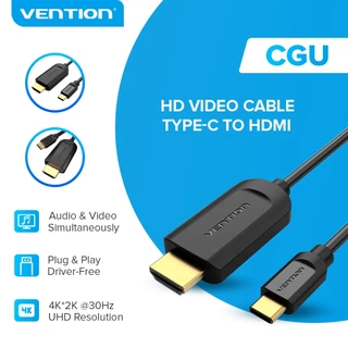  Vention CGU Cabo Tipo C para HDMI 4K Conector Tipo C para HDMI para Celular para TV USB C para HDMI