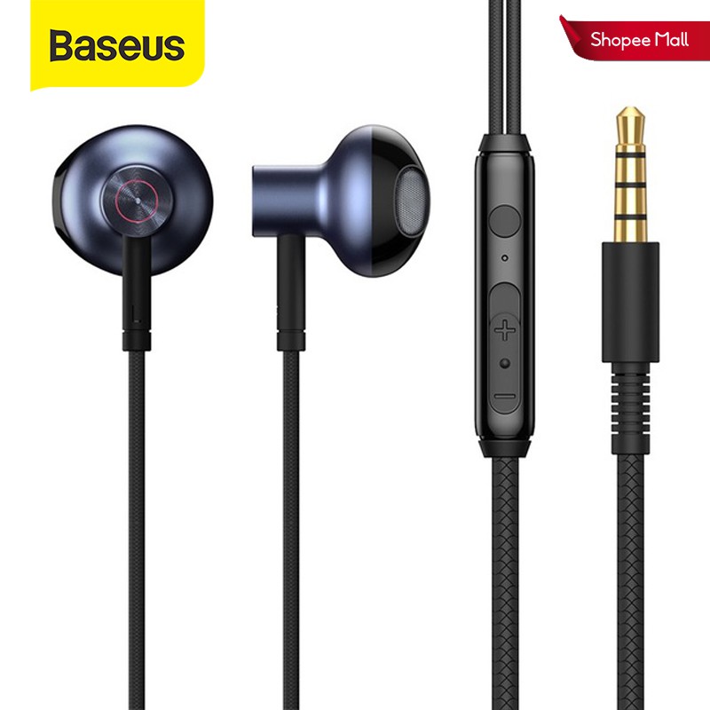 Baseus H19 Fone de Ouvido Intra-Auricular com Fio de 3,5mm com Grave ...
