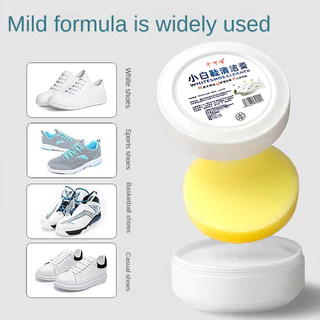 Creme De Limpeza De Sapatos Brancos 120G/240G-Removedor Versátil De Manchas E Solução De Clareamento Com Esponja Para To em Oferta na Shopee