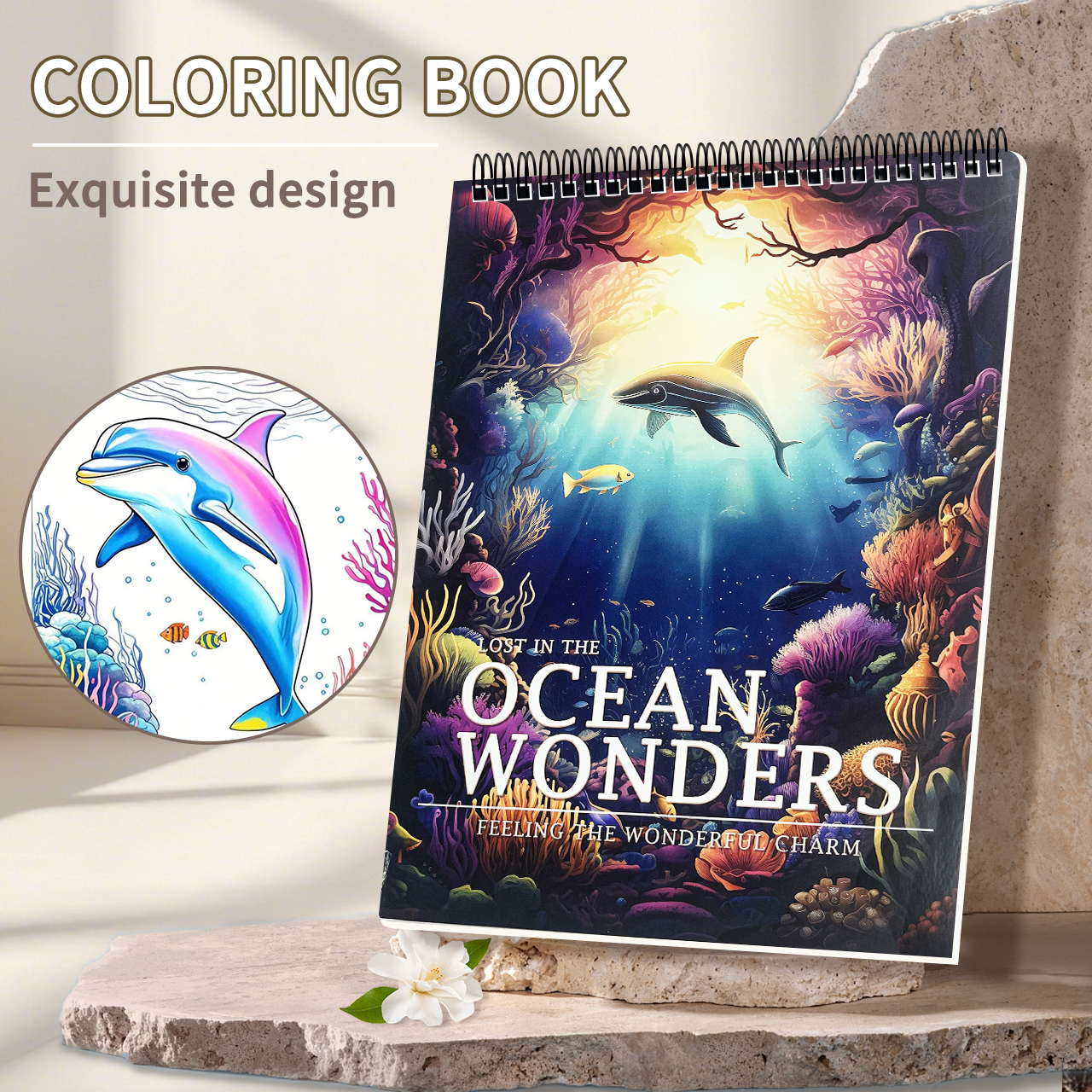 Livros de Colorir Estilo Terapêutico, Cadernos de Desenho A4 de ...