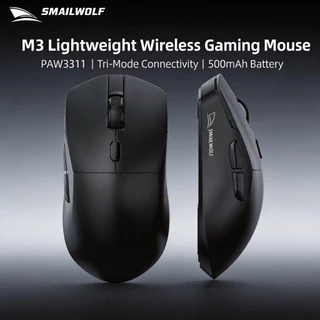 Mouse Para Jogos SMAILWOLF M3, Tri-Modo, S205, Até 12000 DPI, Taxa De Pesquisa De 1000 Hz