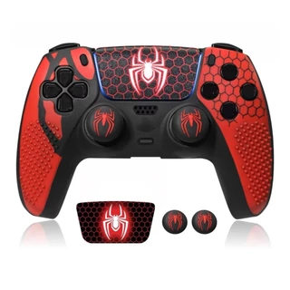 Capa de Silicone para Controle de Jogo com Adesivos para Analógicos para PlayStation 5 / PS5
