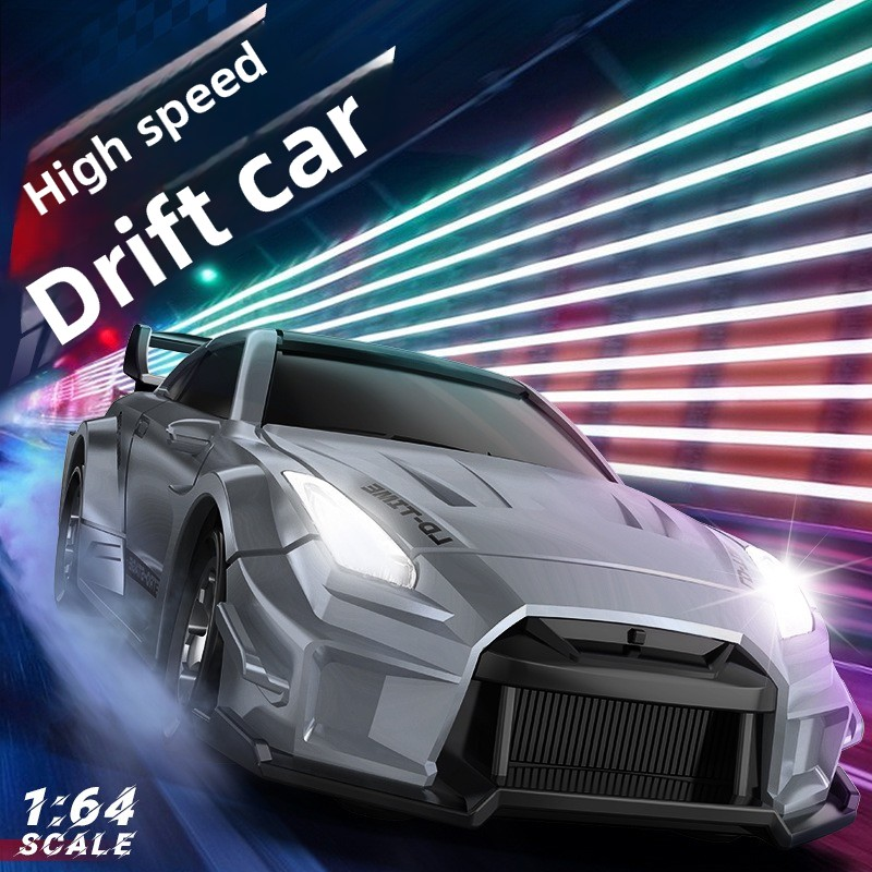 RC1:64 Mini Carro Drift Controle Remoto Carro de Corrida em Alta Velocidade Miniatura Ornamento Presente para Meninos em