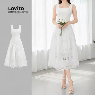 Vestido Lovito Botões Decorativos Feminino na Black Friday 2025 | BuscaProdutos