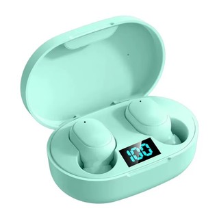 E6S Cor Preta Fones De Ouvido Sem Fio TWS Bluetooth Com Microfone Estéreo Som Cancelamento Ruído LED Display Digital Fon — foto 5 — Achou Levou Brasil