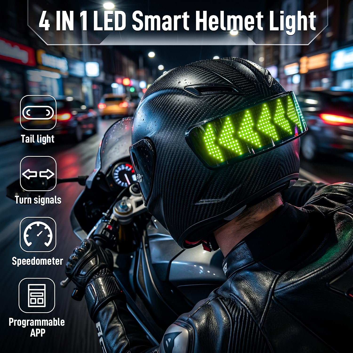 Funções 4 em 1 da Lanterna LED