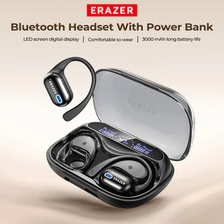 ERAZER XP18 AI Fones De Ouvido Tradução Bluetooth 6.0 LED Power Display 3000mah Bateria Grande Bank HIFI Qualidade De So em Oferta na Shopee