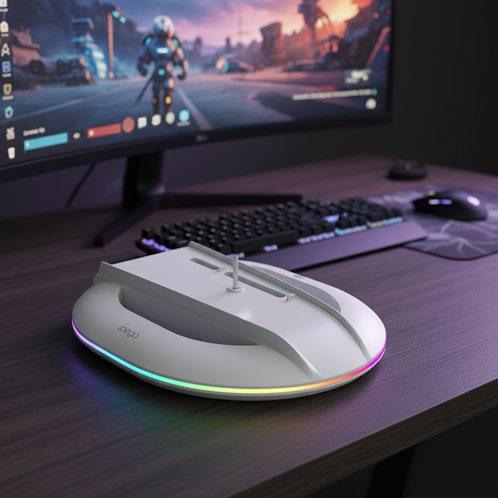 JOMAA Suporte LED para Console PS5 Slim, Base com 14 Modos de Luz ...