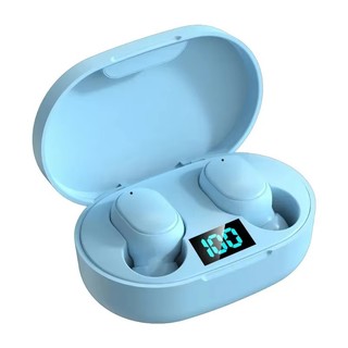 E6S Cor Preta Fones De Ouvido Sem Fio TWS Bluetooth Com Microfone Estéreo Som Cancelamento Ruído LED Display Digital Fon — foto 4 — Achou Levou Brasil
