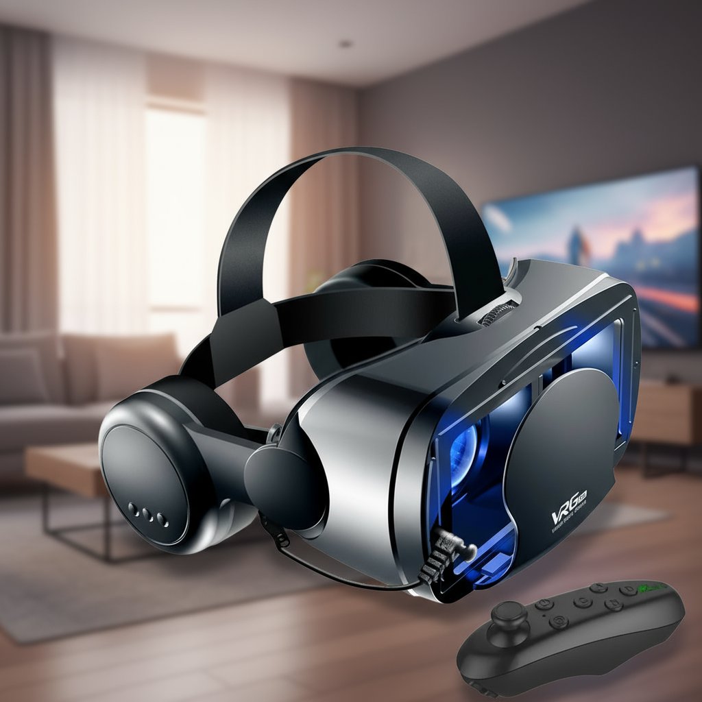 3D Óculos de Realidade Virtual Inteligente Compatível com Smartphones ...