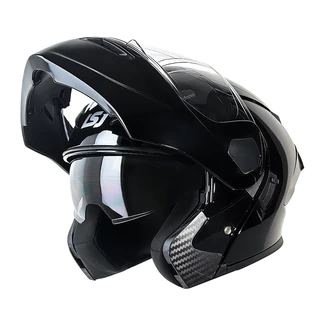 Capacete de motocicleta modular DOT Flip Up com viseira dupla, capacete integral para moto, com aerofólio traseiro e