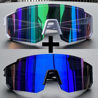 Óculos De Sol Para Ciclismo De Armação Grande Proteção Uv400 Esportes Ao Ar Livre