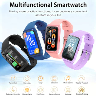 M9 Pulseira Inteligente 1,45 Display TFT Bluetooth 5.4 Rastreador de Fitness Pulseira Esportiva Contador de Passos