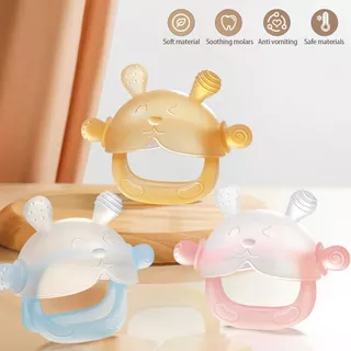 Brinquedos de Dentição para Bebê Silicone Livre de BPA Fácil de Segurar Mordedor para Cuidado Infantil Brinquedo para em Oferta na Shopee