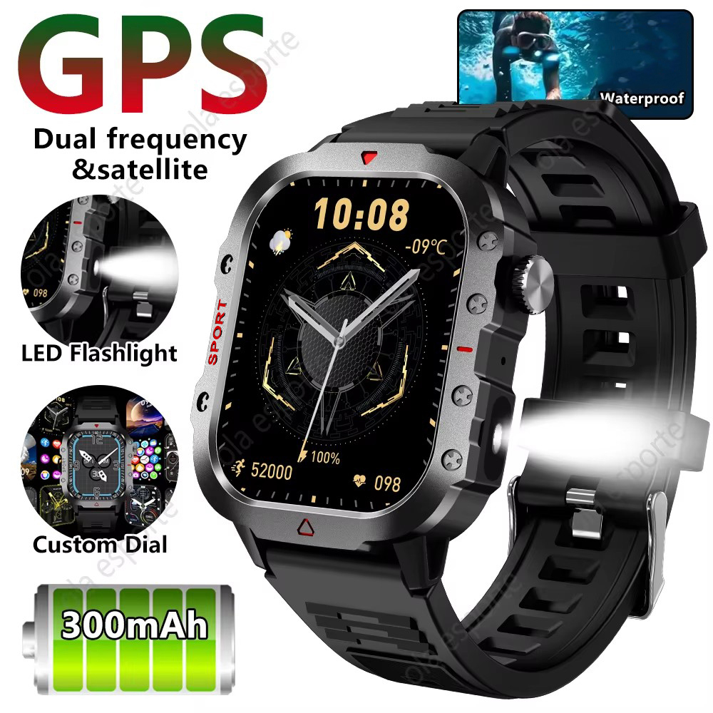 Novo Relógio Inteligente GPS para Uso Externo com Tela AMOLED, Bússola ...