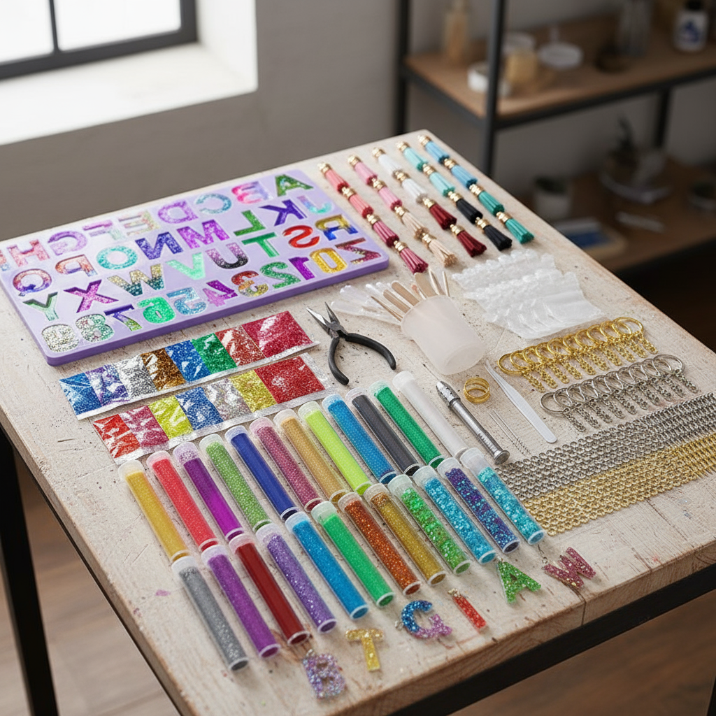Kit de moldes de silicone para letras e números com 510 unidades ...