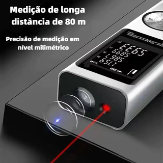 Fita Métrica Digital A Laser MILESEEY HREBOS IF-298 40M De Uma Peça, Tela LED Integrada E Nível Eletrônico Integrado