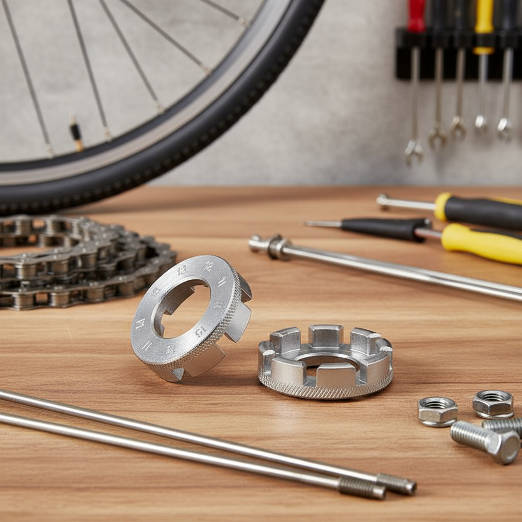Chave de Raio de Bicicleta 8 Vias Ajustador de Aro para Reparo de Roda ...