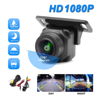 Câmera de Ré com Lente Fisheye CCD de Visão Noturna Starlight HD 1080P para Monitor de Carro Android DVD