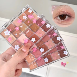 Paleta de sombras de 20 cores lantejoulas Glitter perolado fosco ins paleta de maquiagem em Oferta na Shopee