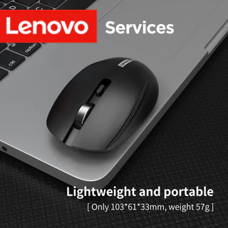 Mouse Óptico Lenovo N220 Leve e Sem Fio DPI Ajustável 1000-1600, Ergonômico, para Escritório e Laptop