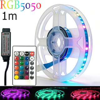 Luzes Decorativas Para De Tira LED Bedoom RGB 5050 Com Controle Remoto em Oferta na Shopee