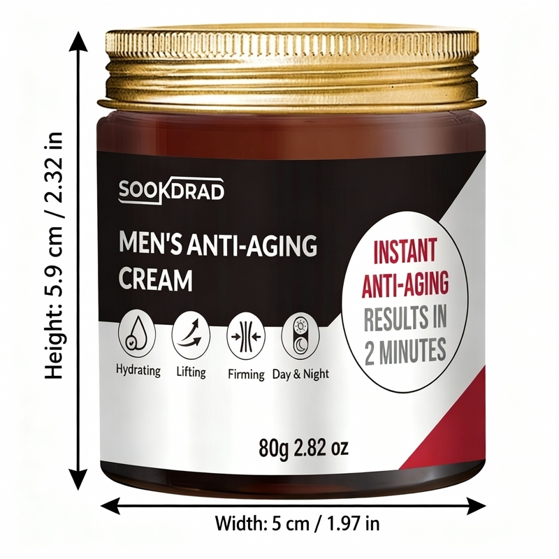 Creme Anti-Idade Masculino Noturno para Pele Renovada, Clareador, 80g ...