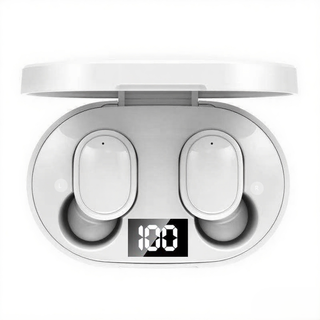 E6S Cor Preta Fones De Ouvido Sem Fio TWS Bluetooth Com Microfone Estéreo Som Cancelamento Ruído LED Display Digital Fon — foto 3 — Achou Levou Brasil