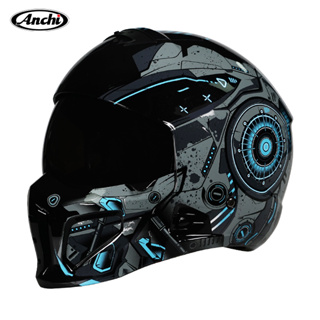 Gen 2 Ultra Light Retro Full Face Capacete De Motocicleta ABS Combinação Unissex Moto