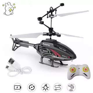 1PC Controle Remoto Indução Helicóptero Aeronaves Modo Duplo Suspenso Brinquedo Voador em Oferta na Shopee