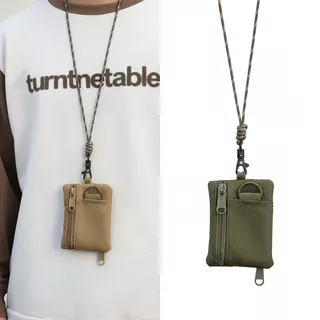 Bolsa De Pescoço De Lona Japonesa Original – Mini Porta-Moedas E Cartão Com Zíper Cordão Para Homens Mulheres em Oferta na Shopee