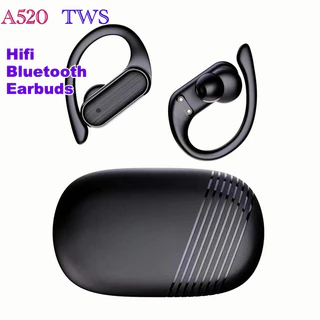 A520 TWS Fones de Ouvido Bluetooth Sem Fio Super Bass HIFI Estéreo com Gancho de Orelha Controle por Toque à Prova em Oferta na Shopee