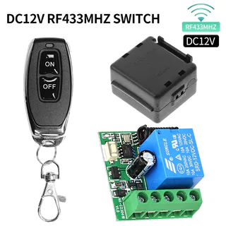 Controle Remoto AXUS RF 433Mhz, Chave Sem Fio para Controle de Relé 12V 1CH RF 10A, Receptor e Transmissor 2CH 433 para