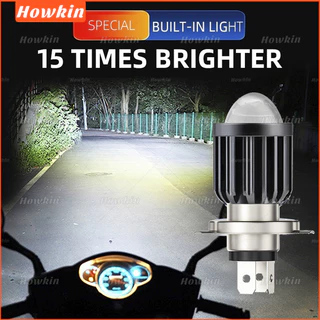 Farol De Motocicleta H4 Para Alto/Feixe Baixo Lâmpada LED em Oferta na Shopee
