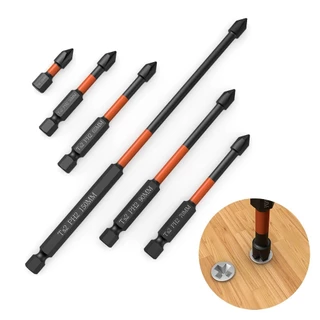 Conjunto De Chave De Fenda Magnética PH2 De Seis Unidades-Cruz De Impacto De Alta Dureza 25-150 Mm Para Uso Profissional em Oferta na Shopee