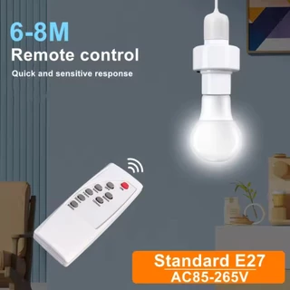 2026 Suporte de lâmpada LED conversível inteligente infravermelho E27 AC85-265V com controle remoto IR - Conveniência