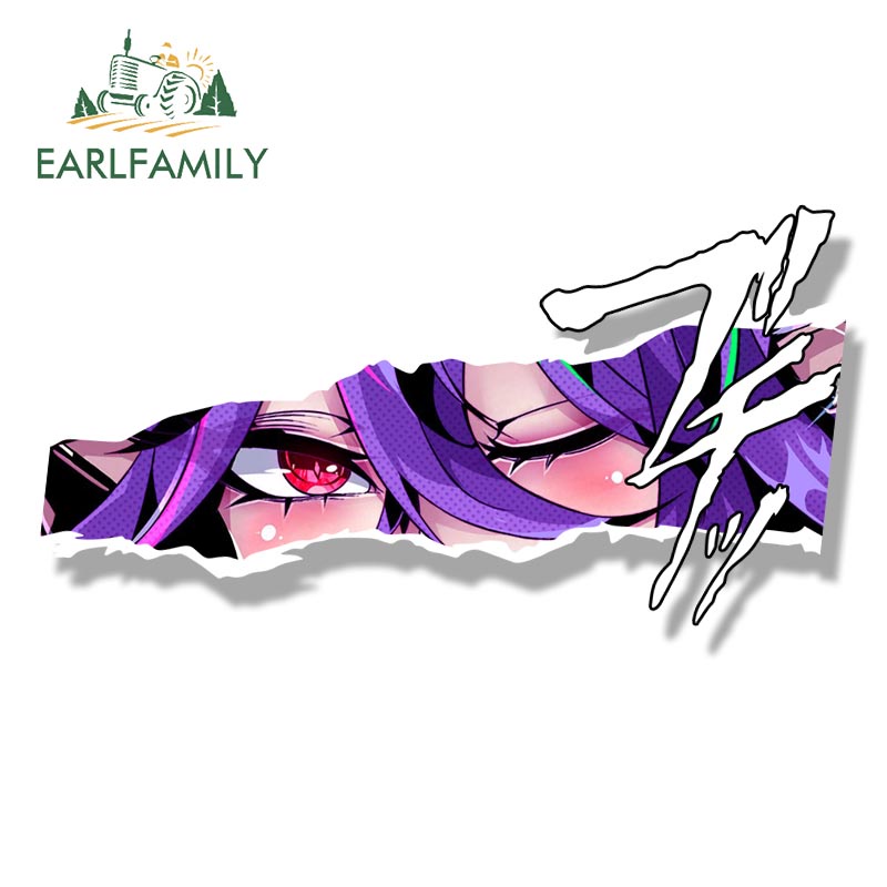 EARLFAMILY 13cm Ahegao Vermeil Fanart Autocolante Anime Ar Condicionado ...