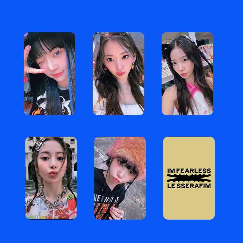 5pcs/set LE SEERAFIM Cartões Fotográficos SAKURA CHAEWON