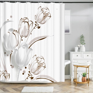 Cortinas De Chuveiro Cortina De Banheiro De Poliéster À Prova D