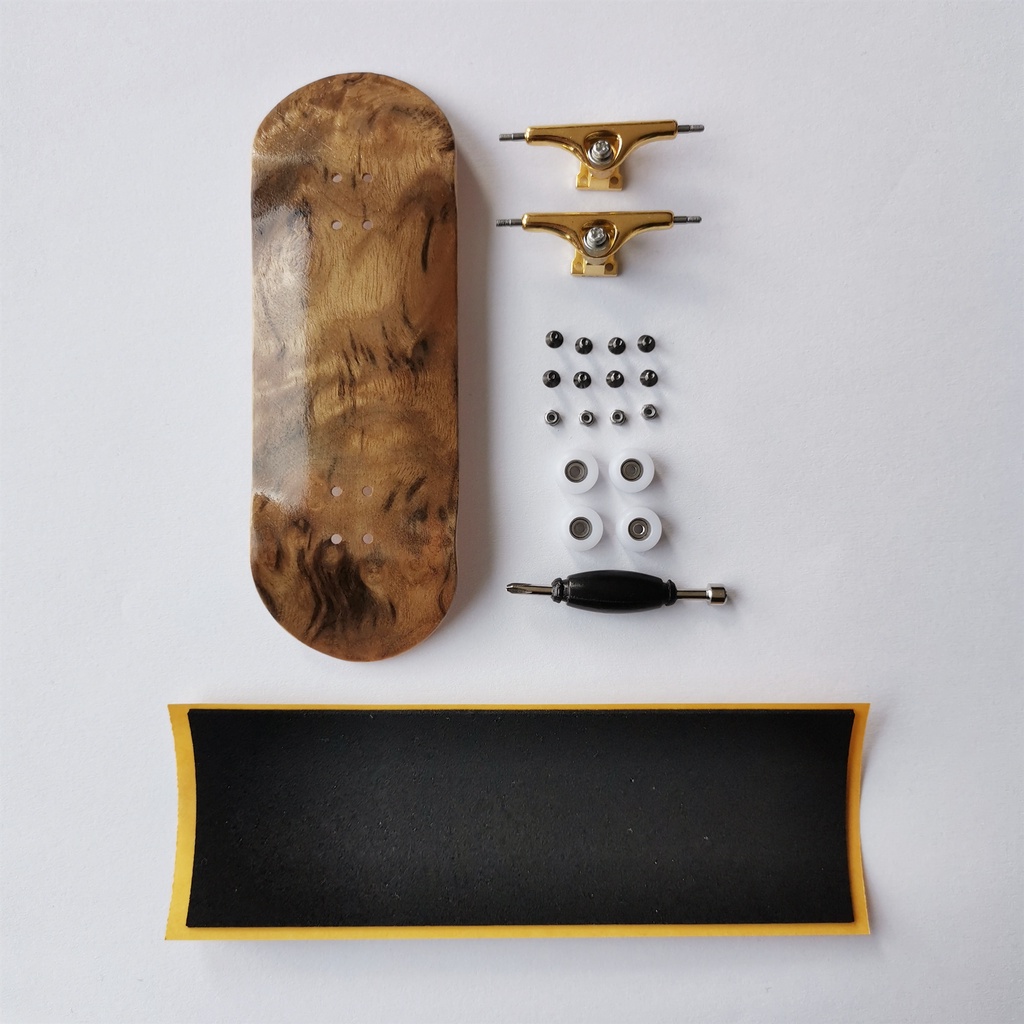 34mm Fingerboard Completo profissional pista de skate de dedo novo trucks rodas CNC com rolamentos mini skateboard