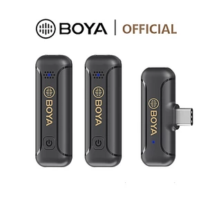 BOYA BY-WM3T2-D/U Microfone Sem Fio Com Cancelação De Ruído/De Lapela Para Laptop/Smartphones/Tablet Charged