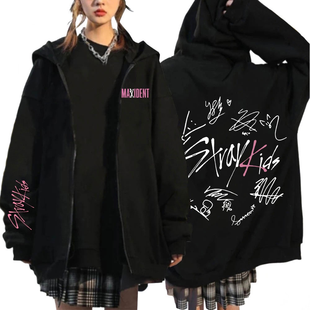 新品 Stray Kids MANIAC 韓流グッズ スキズ パーカー スウェット