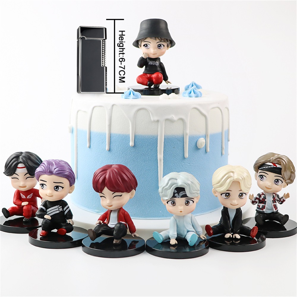 7pcs/Set BTS TinyTAN Figuras Dinamite Bangton Boys Grupos Pequenos TAN ...