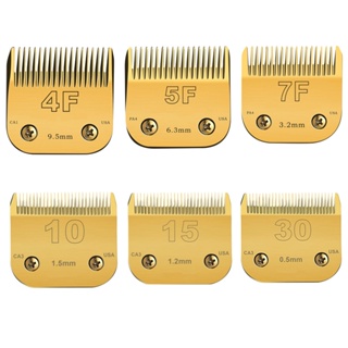 10# 15# 4F# 5F# 7F# Clipper Destacável De Aço Carbono Afiado , Compatível Com Andis , Oster A5 , Wahl Série KM