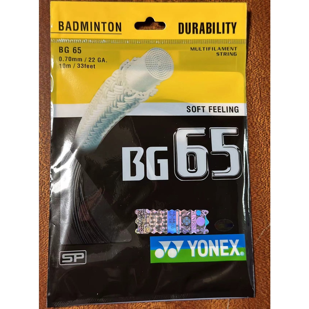 Yonex Badminton Corda De Raquete Bg65 BG-65ti (0.70 mm) High