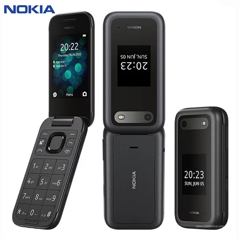 Telefone Celular Nokia 2660 Flip Phone (2,8 Polegadas , 1,77 " Qqqvga , Bluetooth : 4,2 , Armazenamento Interno : 128 MB) 2G Dual SIM Standby Basic Feature