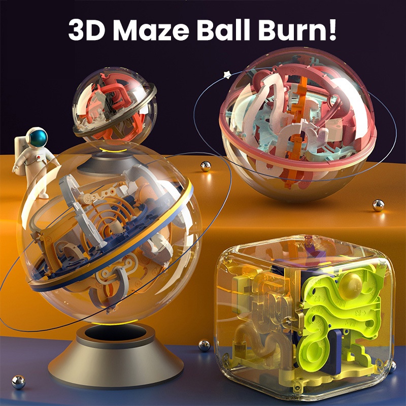 Brinquedo De Treinamento De Pensamento Intelectual Infantil 3D Tridimensional Labirinto De Bolas De Brinquedos Meninos E Meninas Desenvolvimento